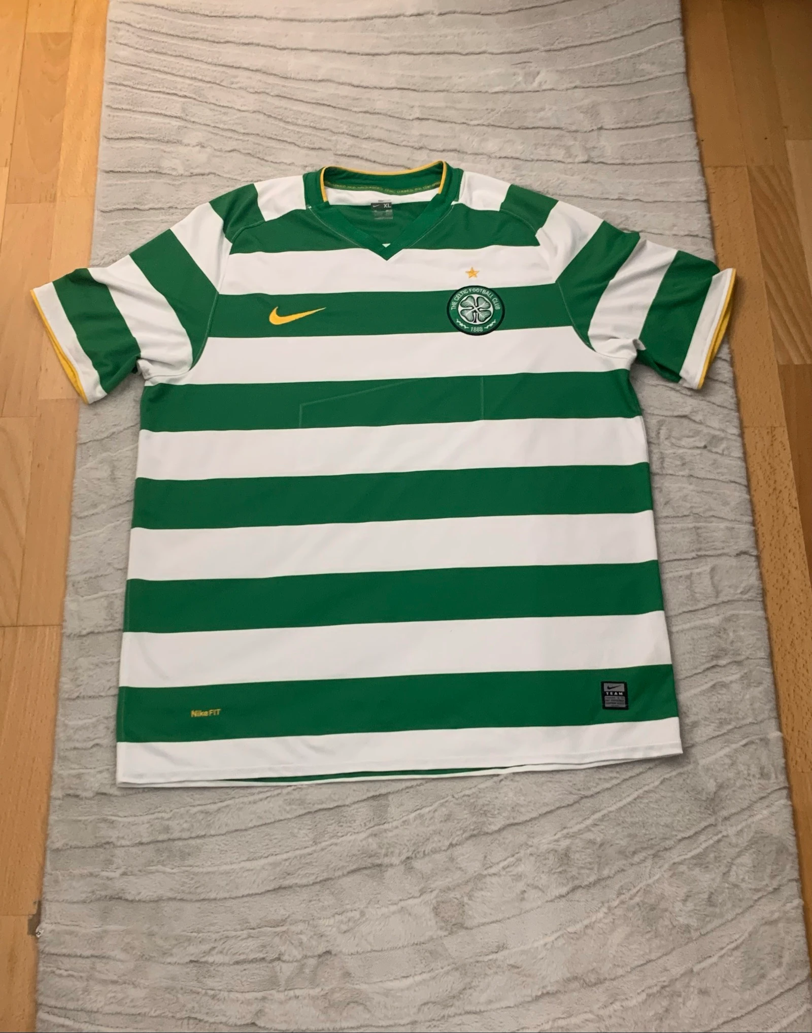 Nike Celtic FC Home Football Shirt Jersey XL Green White